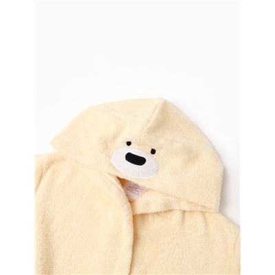 Халат махровый детский «Этель. Мишка», размер 32, бежевый