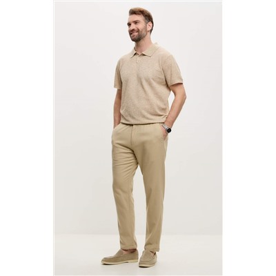 Брюки лен F211-0871 beige