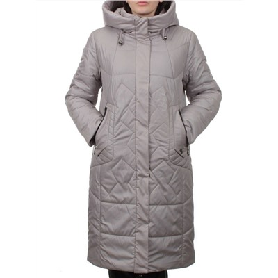 TR-2303 GRAY BEIGE Пальто зимнее женское (верблюжья шерсть)