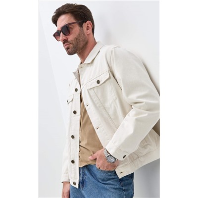 Куртка джинс F611-1214 l.beige