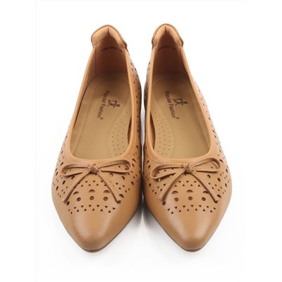 06-7388-66JT LT. BROWN Туфли летние женские "Лодочки" (натуральная кожа)