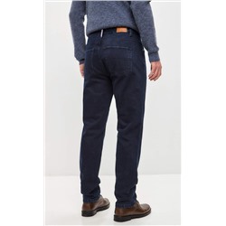 Джинсы мужские утепленные флисом  P121-0152W d.blue