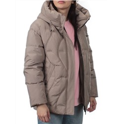 8887 DK. BEIGE Куртка зимняя женская (холлофайбер 200 гр.)