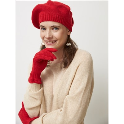 Берет кашемировый 11009b красный