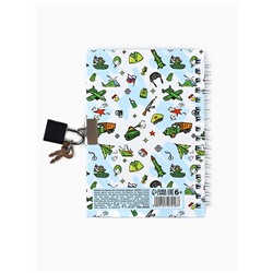 Блокнот на замочке А6, 50 л. в твердой обложке «Лучший во всём»