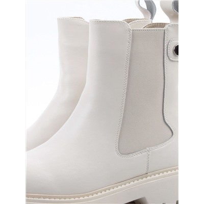 04-PAT17-2Z MILK Ботинки зимние женские (натуральная кожа, 100% шерсть)