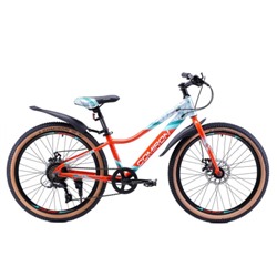 Велосипед 24" рама 12" 7sp COMIRON SMART ригид красный