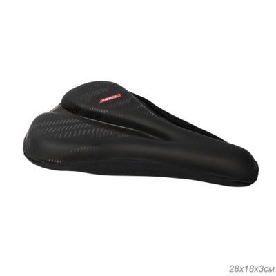 Чехол на велосипедное седло 28х18х3 см. COMIRON ARBUTUS. Материал: Silicone-Sponge-PU leather. С липучками. Черный /уп 50/