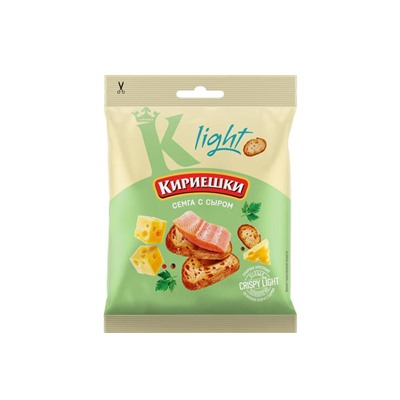 «Кириешки Light», сухарики со вкусом «Сёмга с сыром», 80 г