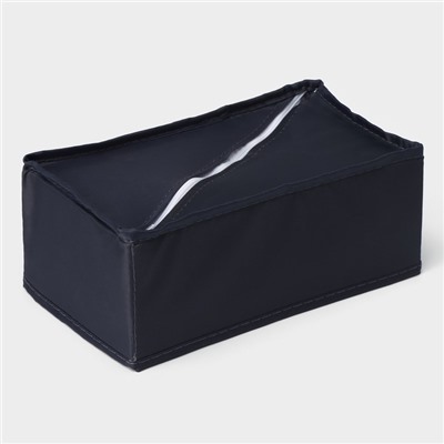 Органайзер для хранения белья LaDо́m, 8 ячеек, 24×14×10 см, графитовый