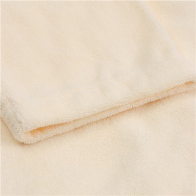 Халат махровый с капюшоном мужской SL HOME: Basic «Айвори», размер XL, хлопок 100%, молочный