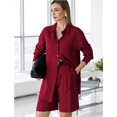 Шорты изо льна с вискозой