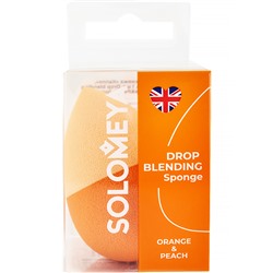 SOLOMEYA Спонж для макияжа в форме капли ORANGE & PEACH