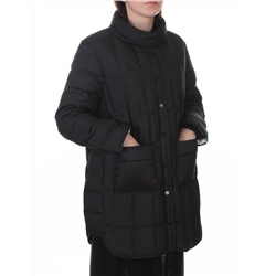 H24-332 BLACK Куртка пуховая облегченная женская (белый утиный пух)
