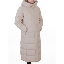 2338 BEIGE Пальто зимнее женское (200 гр. холлофайбер)