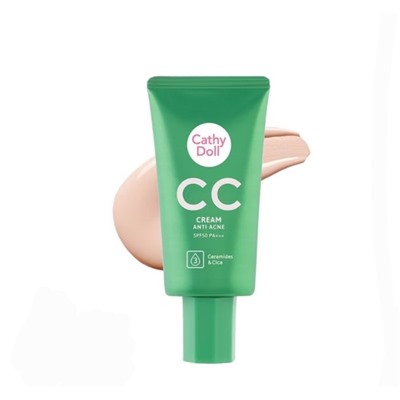 Матирующий CC крем для проблемной кожи с защитой от солнца SPF50+PA+++ от Cathy Doll CC cream Anti Acne SPF50+PA+++ 50 гр