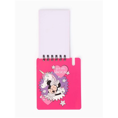 Блокнот А7 и мини ручка, Минни Маус и единорог
