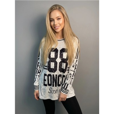 Лонгслив OVER SIZE (велюр)