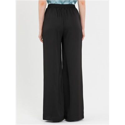 Брюки атласные чёрного цвета