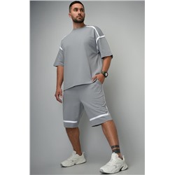 Мужской костюм оверсайз из футера двухнитки Happyfox