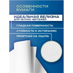 Набор ватманов чертёжных А1, 100 листов, 200 г/м², ГОЗНАК