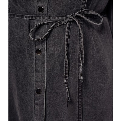 Джинсовое платье #КТ8070, тёмно-серый