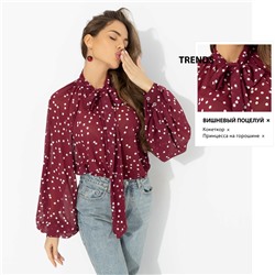 Блуза для счастья в любви, Привлекаю удачу (бордо)
