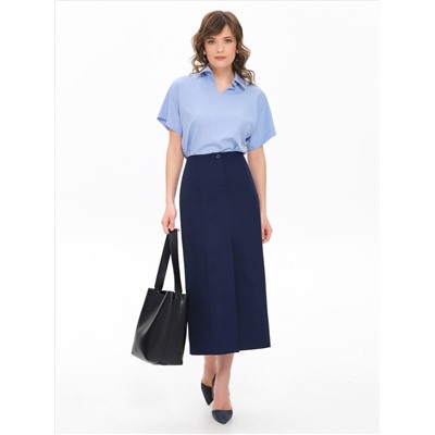 Юбка синяя миди