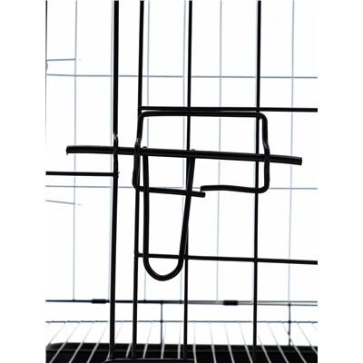 Клетка для собак 61×42×50 см, чёрная