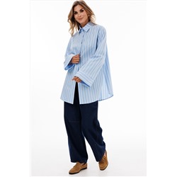 Блуза EOLA 2917 голубой_полоска