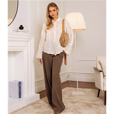 Блуза #КТ808 (8), светло-бежевый