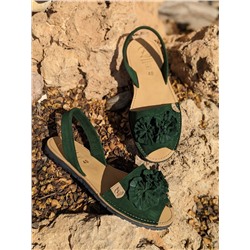 Испанские абаркасы от AB.ZAPATOS · 3206 lazo verde АКЦИЯ