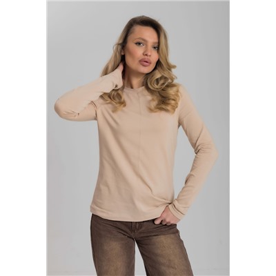 Лонгслив из кулирки с лайкрой М326003б