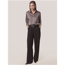 Блузка из сатина с эластаном