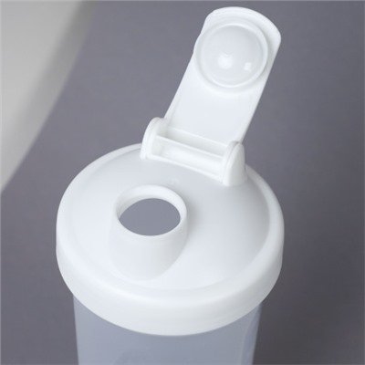 Бутылка/Шейкер SIMPLE SHSA-600 белый, для спортивного питания 600ML/уп72