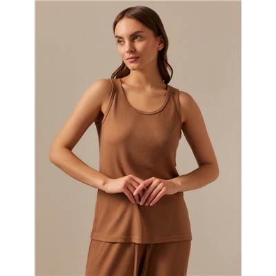 Майка домашняя женская SL HOME Soft Home, кофейная