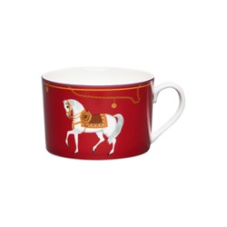 Чашка с блюдцем «Фортуна», красная