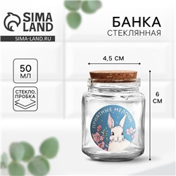 Банка для хранения сыпучих продуктов и круп «Приятные мелочи», 50 мл