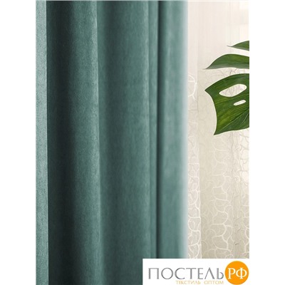 Estia БРИЖИТ т-бирюз Шторы 275х290, 2пр, плстр.