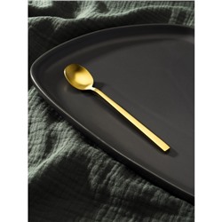Ложка чайная Magistro «Оску стандарт», длина 14.5 см, нержавеющая сталь, золотистая