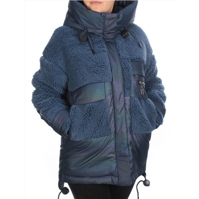 M - 2183 DARK BLUE Куртка зимняя женская MEAJIATEER (200 гр. био-пух)