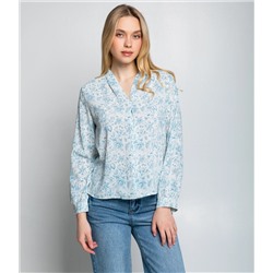 Блуза #КТ803 (8), голубой