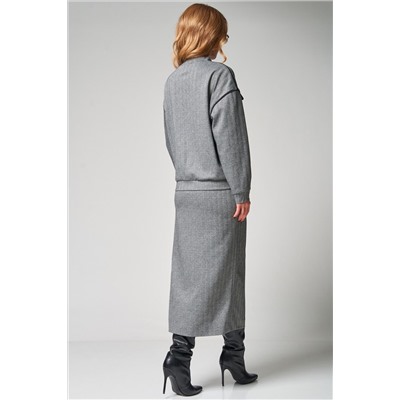 Laikony L-373 серый, Юбка,  Джемпер