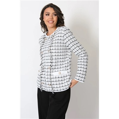 Жакет Д 3302/бело-черный