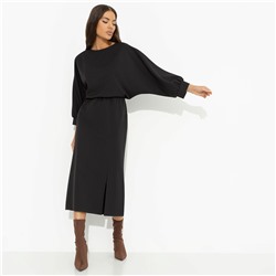 Платье из костюмной ткани, Ты входишь–мода замирает (черное)