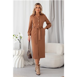 Платье трикотажное с поясом Марибель №1