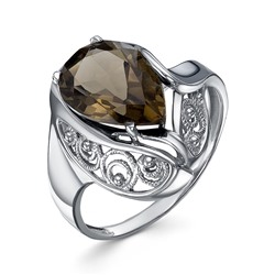 Серебряное кольцо с раух-топазом - 1355