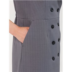 Платье тёмно-серое без рукавов