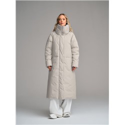 Пуховик женский светло-бежевый