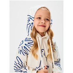 Джемпер детский Gzhel_hoodie молочный Acoola